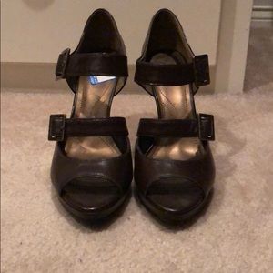 Brown heels. Never been worn